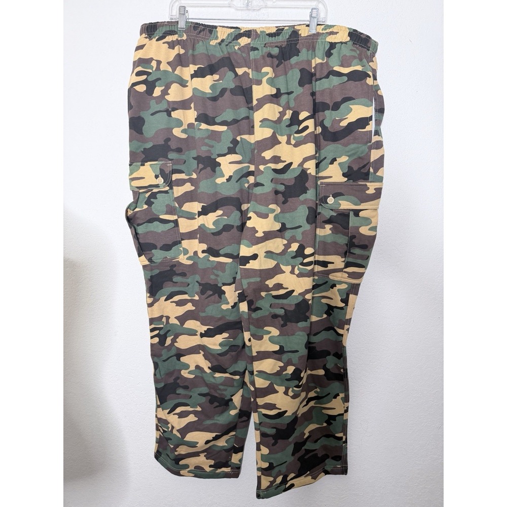 New Boulder Creek Thermal‎ Lined Cargo Sweatpants Mens 3XL Big Green Camo